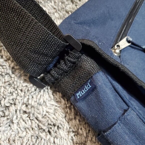 Y2K Vintge Mudd Blue Crossbody Messenger Bag - Picture 5 of 11